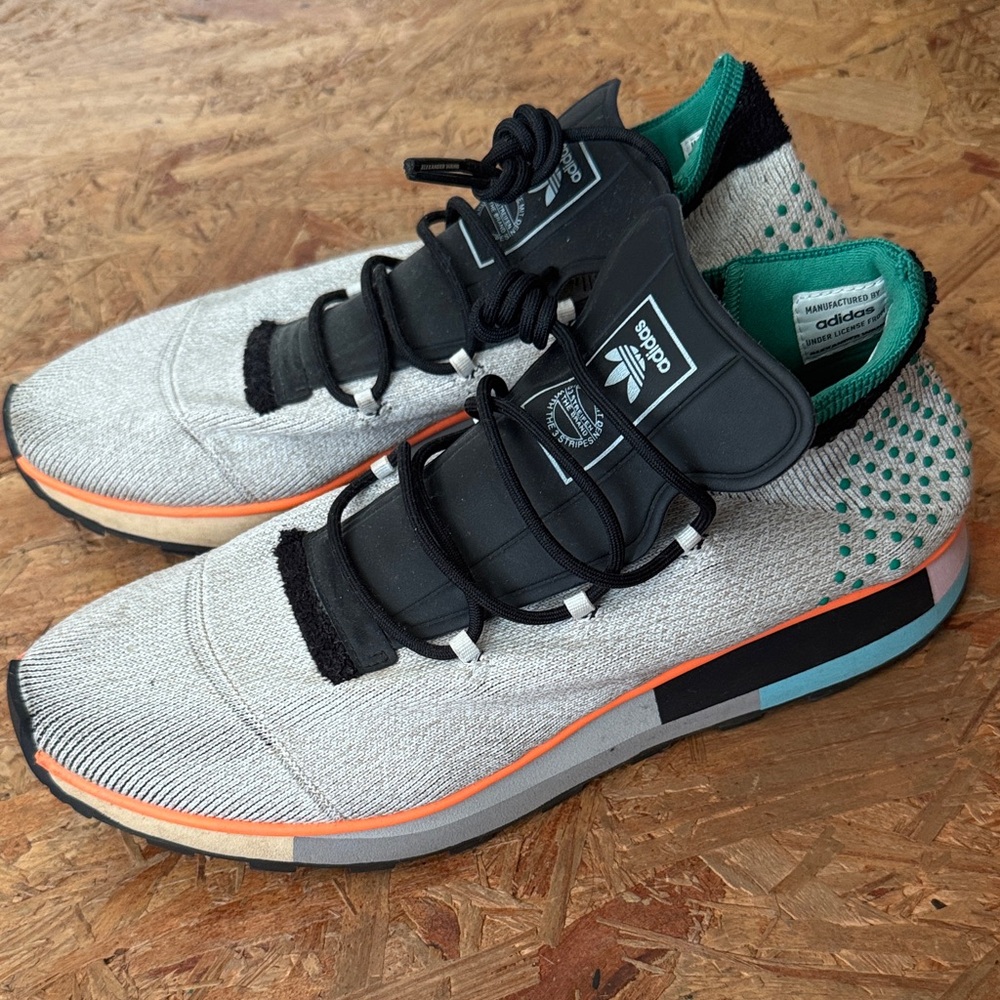 Adidas Alexander Wang Men's Gray and Teal Sneakers SZ 8